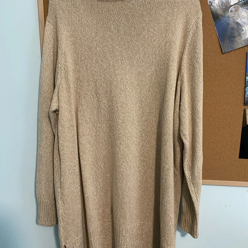 Joan Rivers Tan Cowl Neck Sweater - Picture 3 of 3